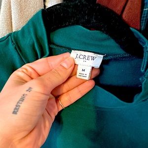 J. Crew Long Sleeve Green size M